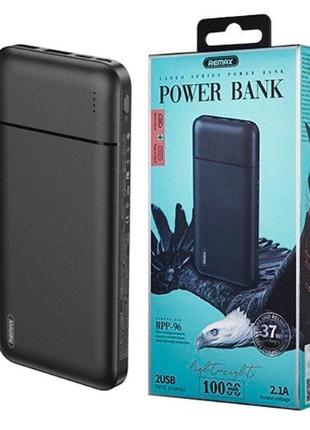 Power Bank REMAX RPP-96 Lango Series (10000mAh/2.1A/2USB) Черная