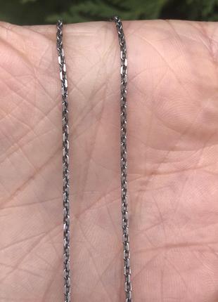 Цепочка серебряная Якорная 41030чм, 40 размер