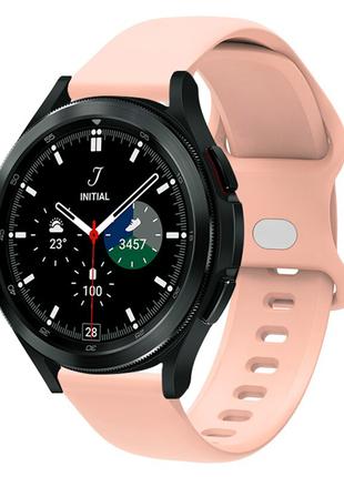 Силиконовый ремешок Eight для Samsung Galaxy Watch 6 44mm беже...