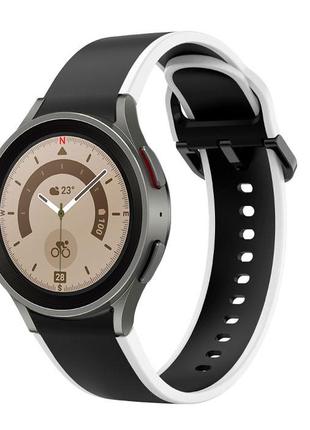 Силіконовий ремінець Double Line для Samsung Galaxy Watch 6 44...