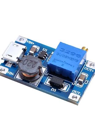 Повышающий преобразователь MT3608 DC-DC с micro-USB 2В - 24В 2A