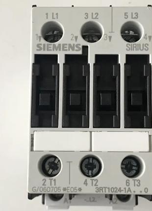 Силовой контактор Siemens 3RT1024-1A 230V 12A 5,5 kW