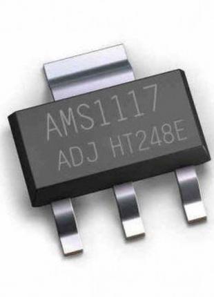 Мікросхема Лінійний стабілізатор напруги AMS1117 ADJ регульова...