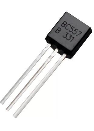 Биполярный Транзистор BC557B PNP 45V 0.1A, корпус TO-92