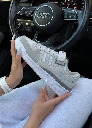 Женские кроссовки adidas originals forum 84 low grey suede