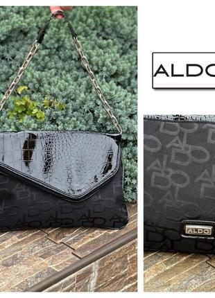 Aldo итальялия стильная небольшая сумка хобо багет женская с л...