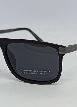 Porsche design очки мужские солнцезащитные черные матовые поля...