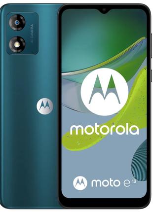 Смартфон Motorola Moto E13 2/64GB Dual Sim Aurora Green (PAXT0...