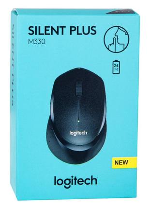 Wireless Мышь беспроводная Logitech M330 Цвет Чёрный