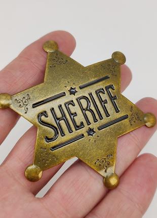 Значок Sheriff (цвет - золото) арт. 03955
