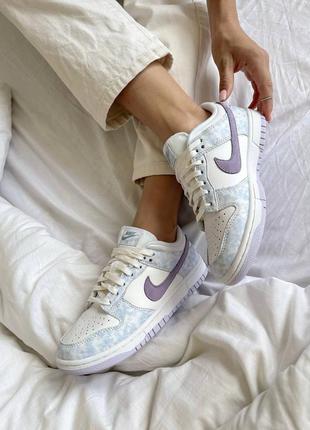 Женская обувь nike sb dunk white violet