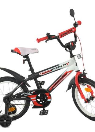 Велосипед детский prof1 y18325-1 18 дюймов, красный