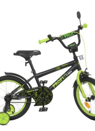 Велосипед детский prof1 y1671-1 16 дюймов, салатовый