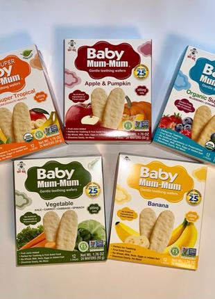 Baby mum mum вафли прорезыватели , рисовые галеты