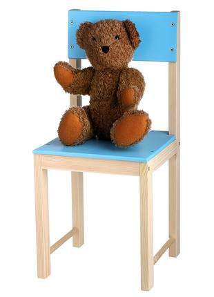 Детский стульчик деревянный ИГРУША 64 см Голубой