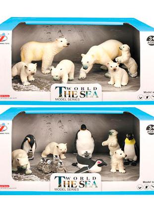 Животные Q9899-P28 (24шт) белые медведи, 2вида(1вид-пингвины),...