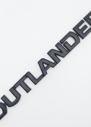 Эмблема надпись Outlander на заднюю часть, Mitsubishi (чёрный,...