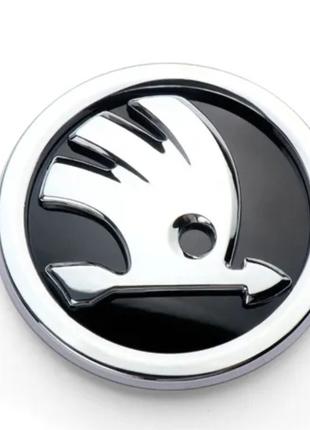 Эмблема Skoda Логотип Шильдик Значок Шкода 5JD853621A 80мм