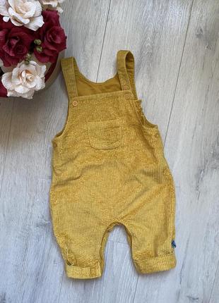 Вельветовый комбинезон горчичный цвет next одежда для младенцев