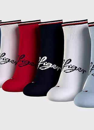 Поштучно Набір жіночих шкарпеток Tommy Hilfiger Шість пар баво...