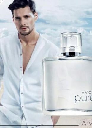 Туалетна вода для чоловіків Pure avon, 75мл