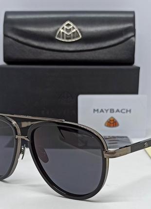 Maybach очки капли мужские солнцезащитные черные однотонные  в...
