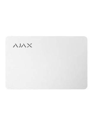 Картка для управління охоронною системою Ajax Pass біла 10 шт.