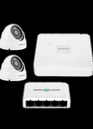 Комплект відеоспостереження на 2 камери GV-IP-K-W67/02 4MP (Lite)
