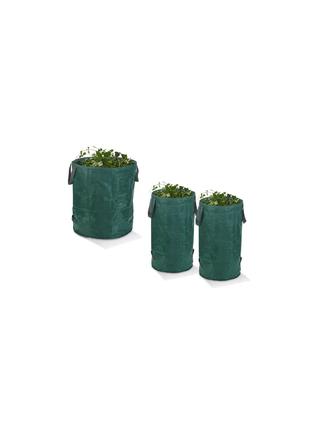 Набор мешков 3 шт для садовых отходов зеленый Parkside