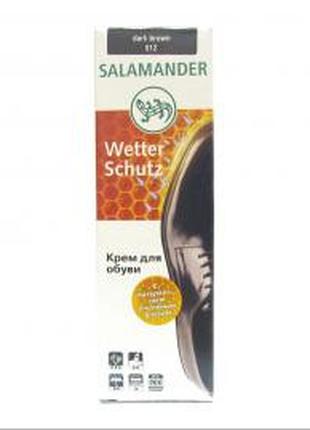 Крем темно коричневый "Wetter-Schutz" для гладкой кожи с губко...