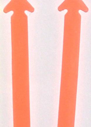 Шнурки силиконовые оранжевые универсальные в наборе