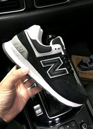 Кросівки Жіночі New Balance 574 Black & White👟