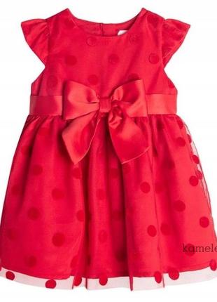 Праздничное красное пышное платье на подкладке на девочку cool...