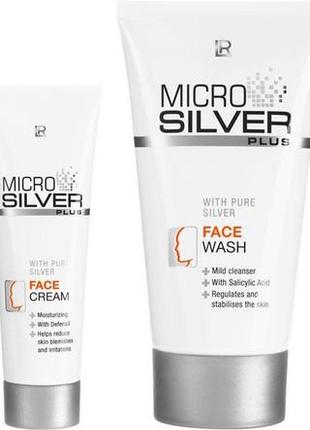 Microsilver набір для догляду за шкірою обличчя.