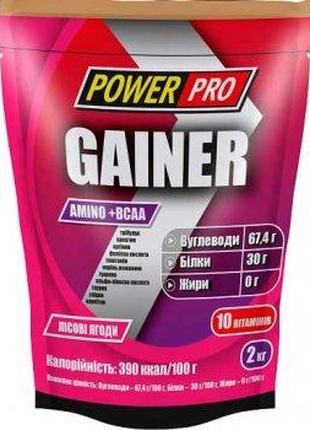 Гейнер Power Pro Gainer 2 кг Лісова ягода