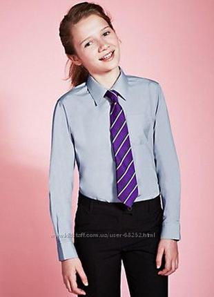 Рубашка школьная для девочки marks&spenser.  11 лет(146 см)