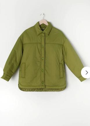 Демисезонная куртка женская оливковый зеленая девчачья xxs sinsay