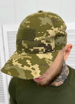 Военная кепка бейсболка пиксель с липучкой для шеврона кепка В...