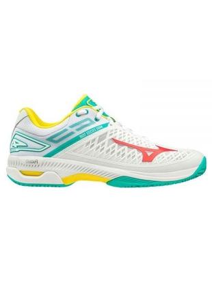 Кросcовки муж. MIZUNO WAVE EXCEED TOUR4 CC белый/красный/зелен...