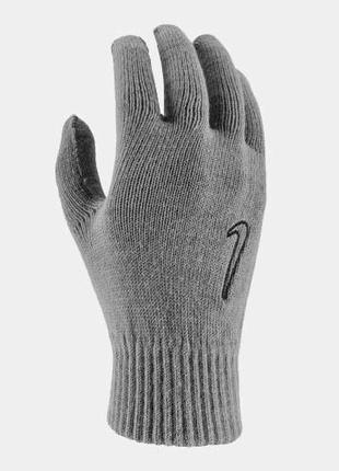 Перчатки теплые Nike KNIT TECH AND GRIP TG 2.0 серый Уни S/M N...