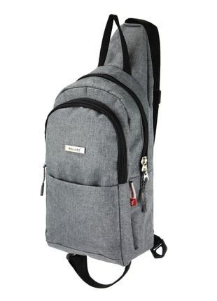 Однолямочный рюкзак слинг Wallaby 112 серый