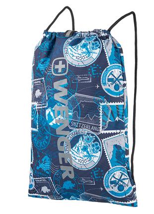 Рюкзак на завязках Wenger FlowUp синий принт