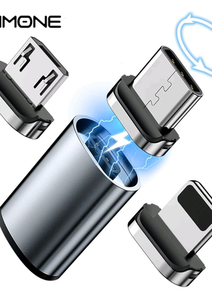 Переходник на магнитную зарядку microUSB type-C Lightning