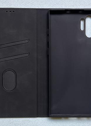 Samsung Galaxy Note 10 Plus чехол-книжка чёрный, качественная ...