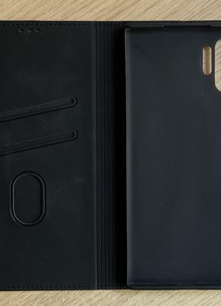 Samsung Galaxy Note 10 Plus чехол - книжка (флип чехол) чёрный...