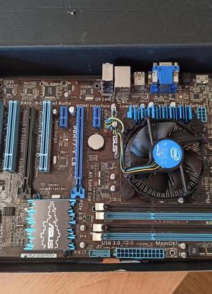 Материнская плата ASUS P8H77-V LE + Кулер для процессора Intel