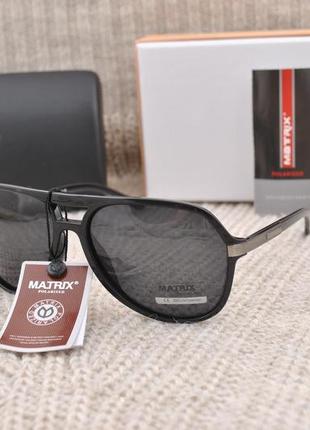Фирменные мужские солнцезащитные очки matrix polarized mt8387