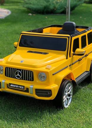 Дитячий електромобіль Джип Mercedes-Benz G63 (жовтий колір)