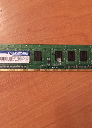 Память ОЗУ Silicon Power 1 GB DDR3 1333 MHz (SP002GBLTU133S02)