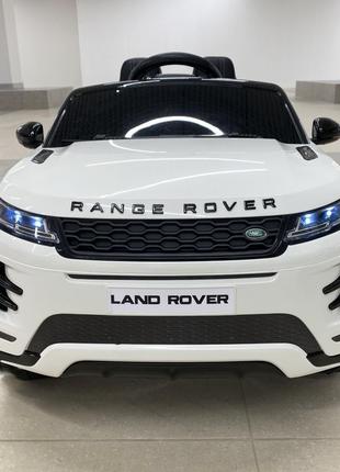 Детский электромобиль Land Rover Evoque (белый цвет, MP4) с пу...